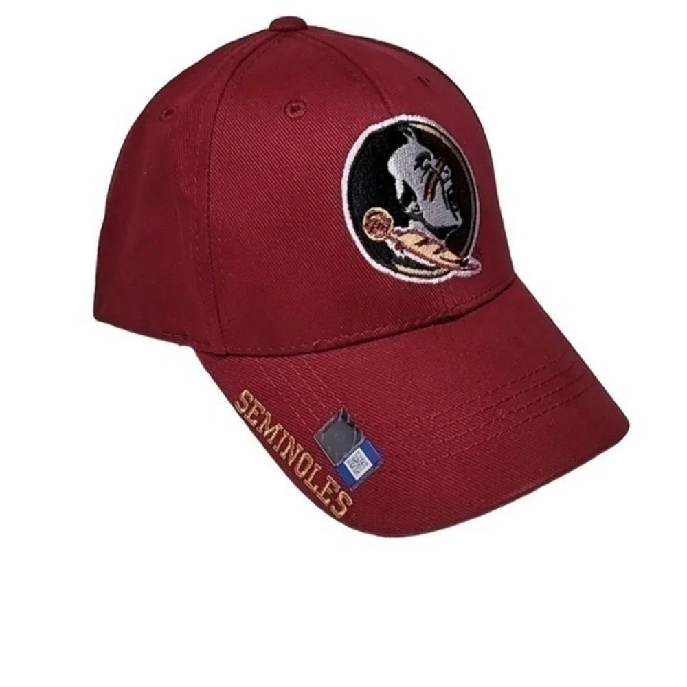 Florida State Hat Cap‎ Seminoles NCAA Garnet Gold Black Strapback Adjustable NEW